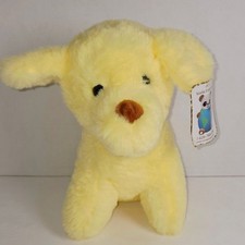 World Plush Inc. Yellow Puppy Dog Stuffed Animal Plush Toy