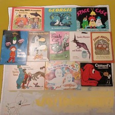 11 Vintage Children's Halloween Scary Books Softcover Book Lot George Clifford