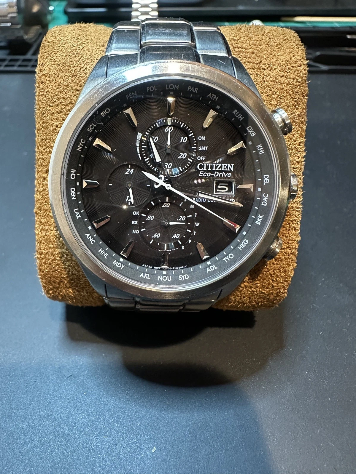 USED Citizen Eco World Chronograph Radio Controlled AT8010-58E
