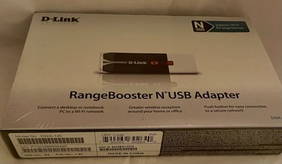 D Link Range Booster USB Adapter DWA140 N300 New Sealed 