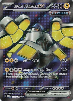 Iron Hands ex 223/182 Full Art Ultra Rare SV04: Paradox Rift NM Pokémon