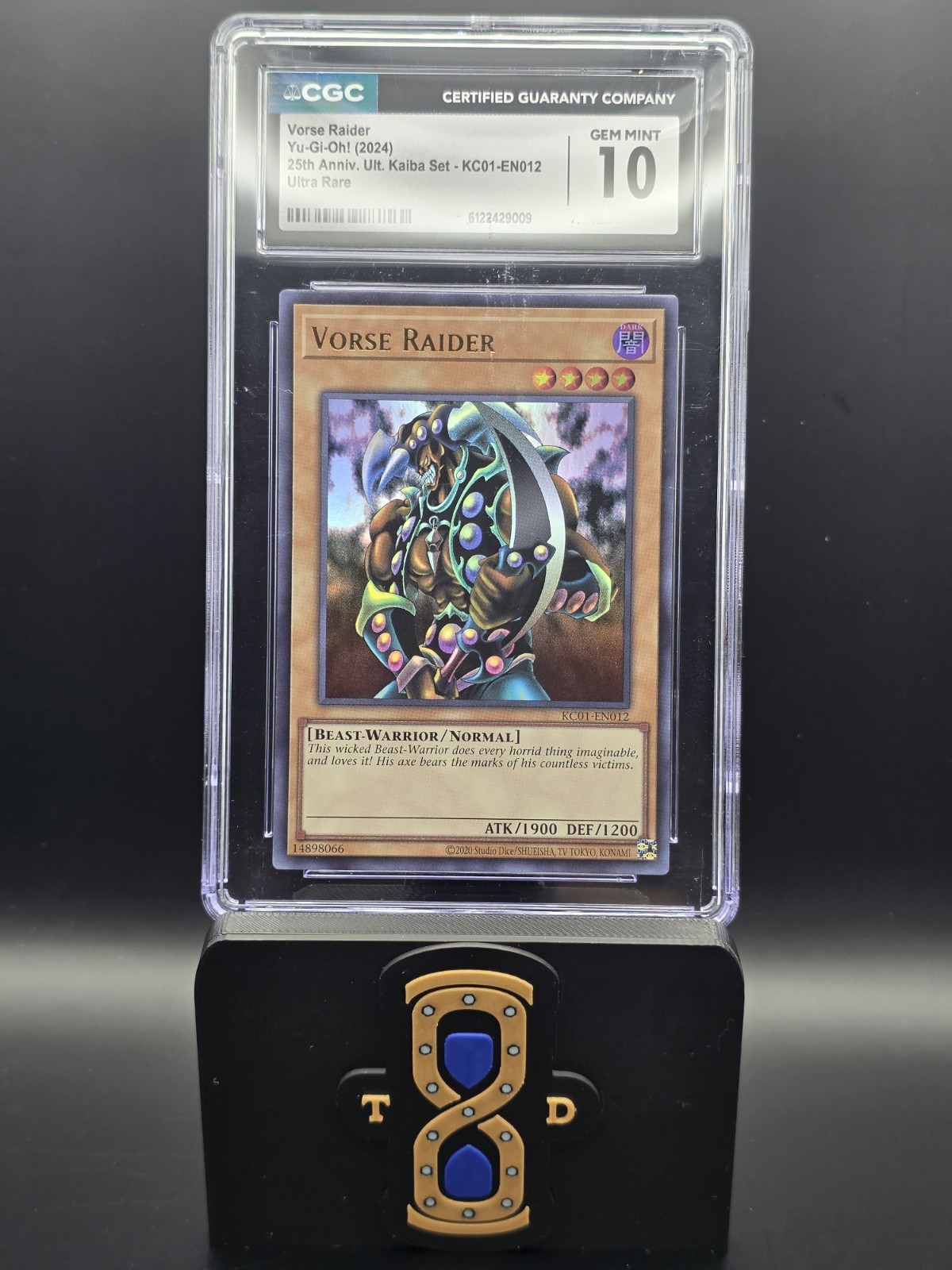 Vorse Raider KC01-EN012 YuGiOh 25th Anniversary Ultimate Kaiba Set trading card — raw and PSA graded price guide