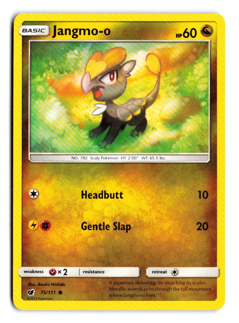 Jangmo-o SM - Crimson Invasion #75/111 LP Pokemon TCG Common