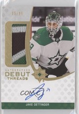 2020-21 Ultimate Collection Debut Threads 5/99 Jake Oettinger Patch Auto 1h1