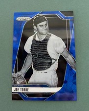 2025 Panini Prizm Baseball Joe Torre Blue Cracked Ice Prizm #138 Atlanta Braves