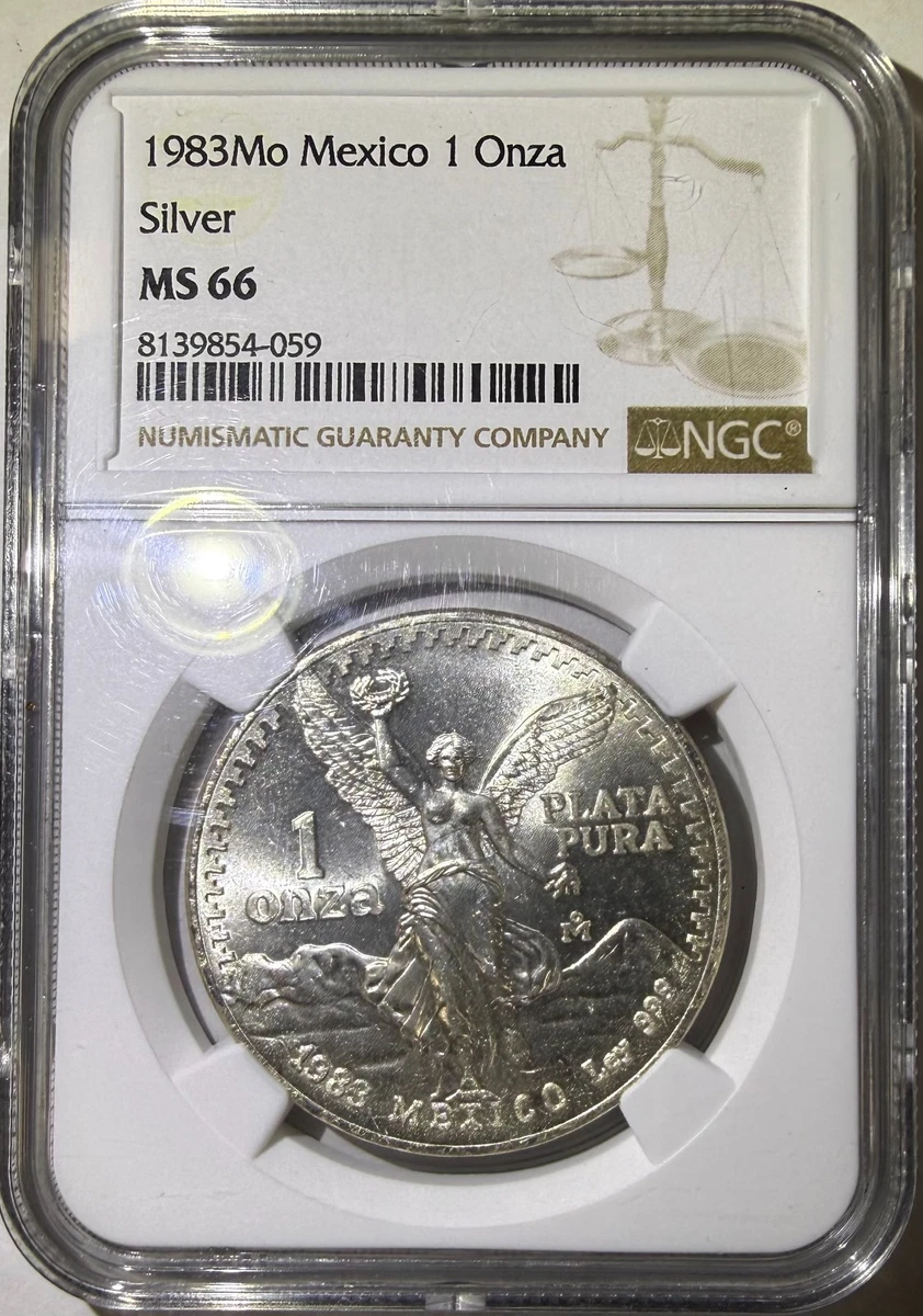 Mexican Libertad 1 oz Precious Metal Content per Unit 1983 Silver