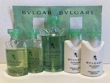 Bvlgari Eau Parfumee Set x7 New Au The Vert Green Tea Shampoo Lotion Bath Bag