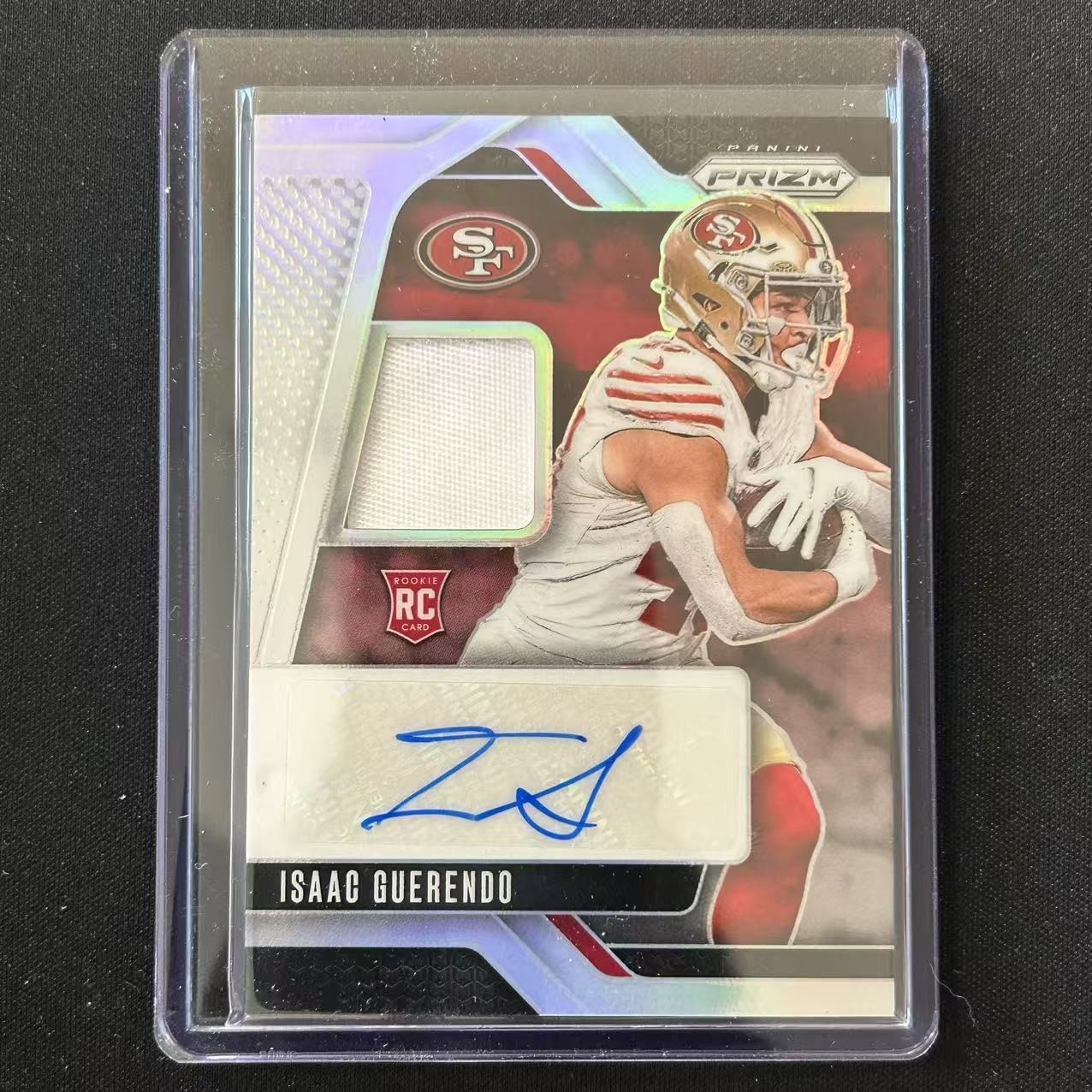 🔌iu 2024 PANINI PRIZM FOOTBALL PATCH JERSEY AUTO SILVER /99 RC ISAAC GUERENDO