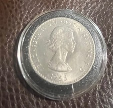 1965 - Great Britain Winston Churchill/Queen Elizabeth Circulated Dollar Coin