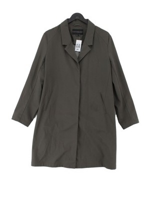 Centigrade Damen Mantel L grün Polyester mit Baumwolle, Elasthan Trenchcoat