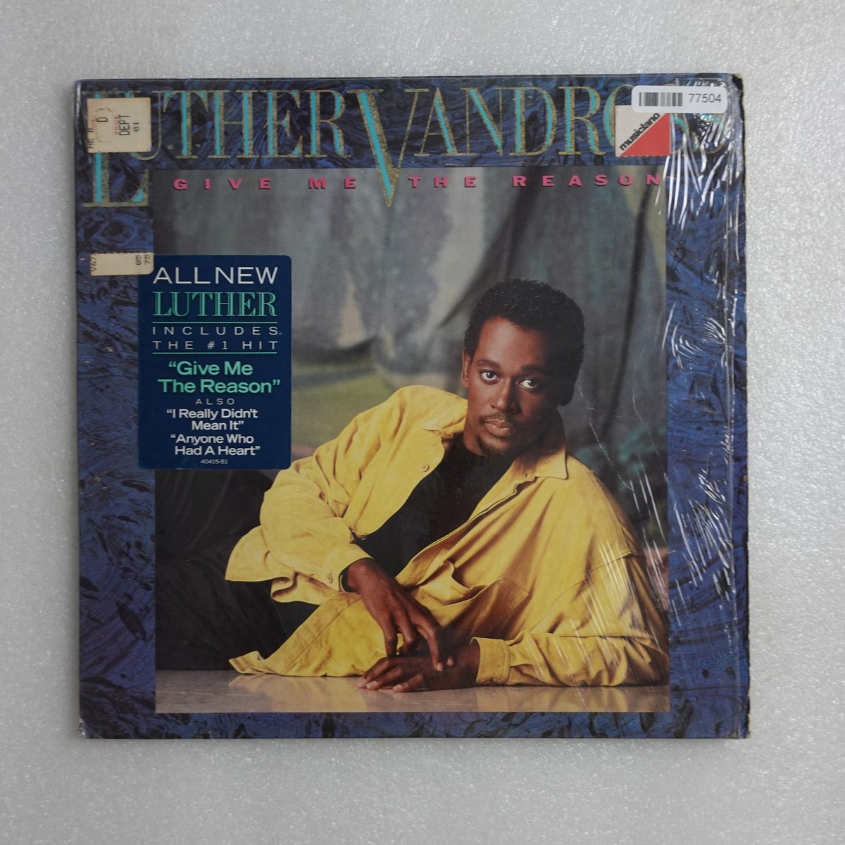 Luther Vandross Give Me The Reason LP Vinyl Album Record