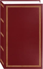 3-Ring Photo Album Burgundy 4x6" for 504 Photos