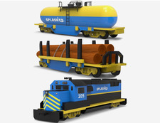 Train Toys for Bath  Mold Free Bath Toys for Kids  Toddlers with No Hole for W