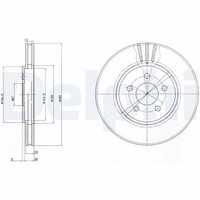 2X Bremsscheibe Delphi BG4000 FüR FJ Cirrus Chrysler Sebring Dodge JR Stratus JA