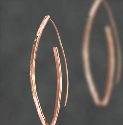 Pure Copper Healing Circle Circular Hoop Earrings Jewelry, Spiritual Kriya