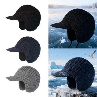Motorrad Ohrenbedeckung Baseballmütze Warm Beanie Mütze für Outdoor Herren Damen Radfahren