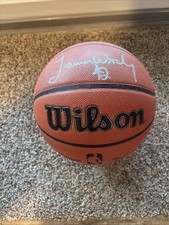 James Worthy Signed Basketball Lakers