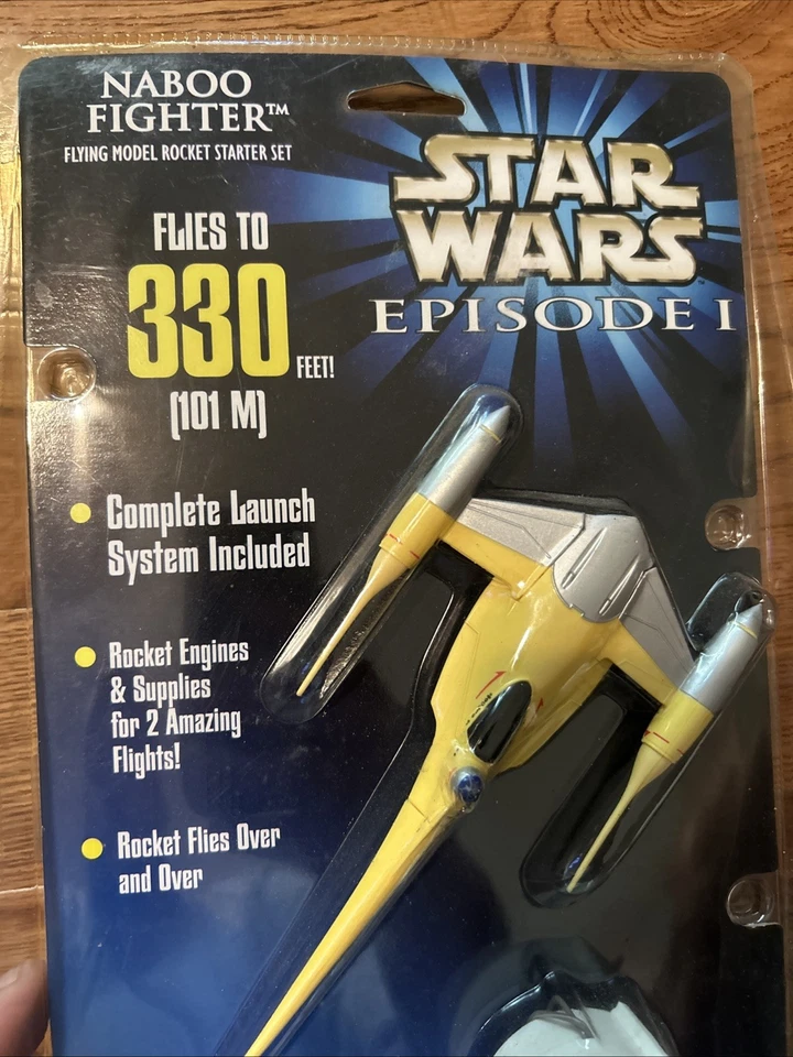 Star Wars Episodio 1 Naboo Fighter Modelo Volador Cohete Starter Kit De Colección 1999 Foto 4 de 4