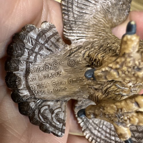 Schleich 2011 Brown Owl Detailed Wings Figurine Toy Retired - Picture 7 of 8