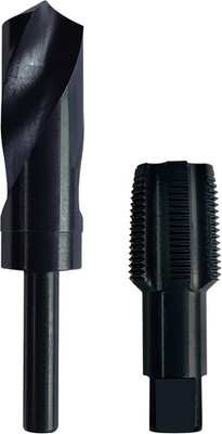 1''-11-1/2 NPT Pipe Tap & 1-5/32'' Drill Set,Hand Threading Plumbing Tap Set | Car