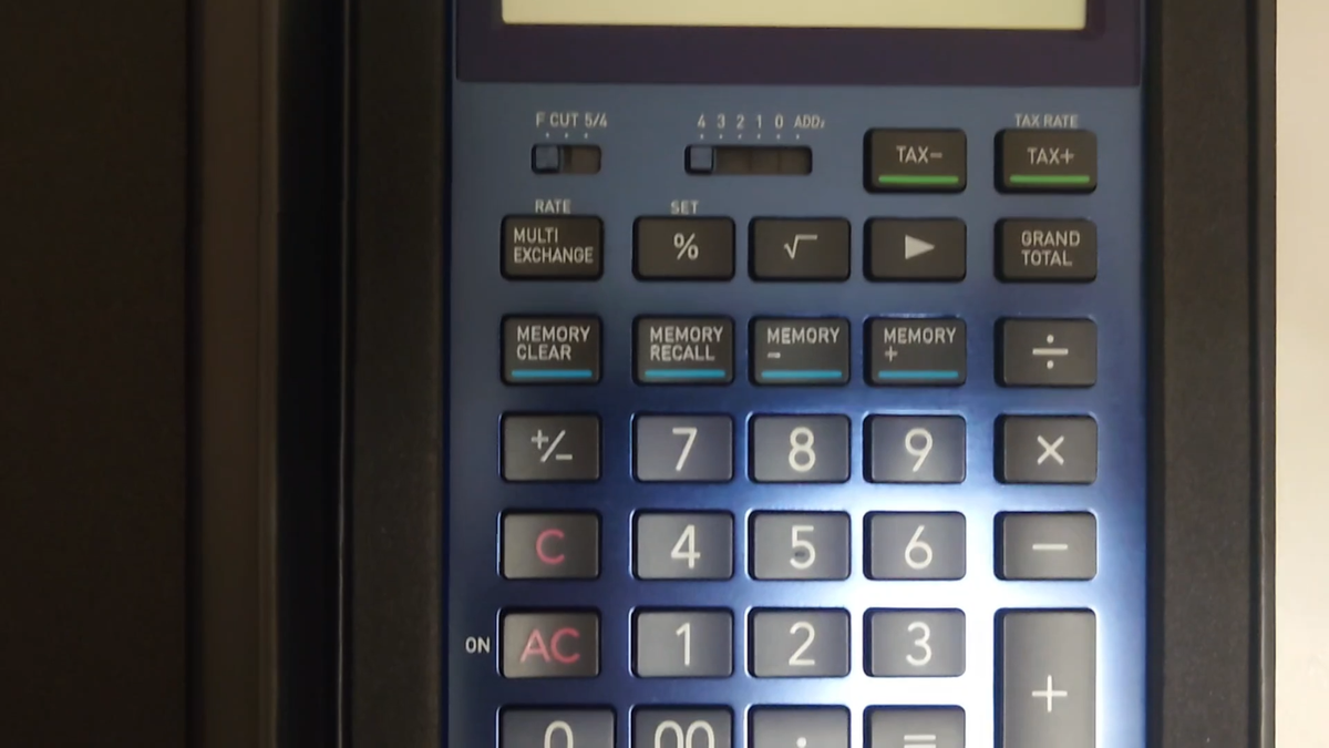 CASIO S100X-BU Luxury calculator THE SPECIAL ONE for Professional