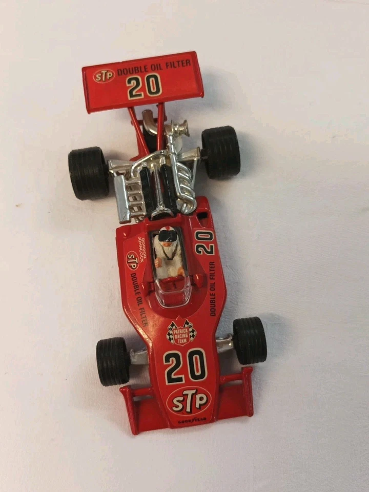 Auto da corsa vintage Corgi Toys 159 STP Patrick Eagle Indianapolis in scatola c 1974 - Immagine 2 di 4