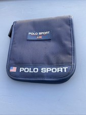 Vintage Ralph Lauren Polo Sport Discman  CD Holder 90s OG USA Flag 12 Sleeves