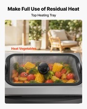 VEVOR Countertop Vertical Oven Brazilian Flame 5 Auto Rotating Skewers