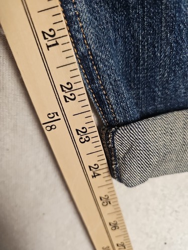 Jeans Rag & Bone Boyfriend donna 28 blu denim invecchiato crop buckley Y2k - Foto 2 di 7
