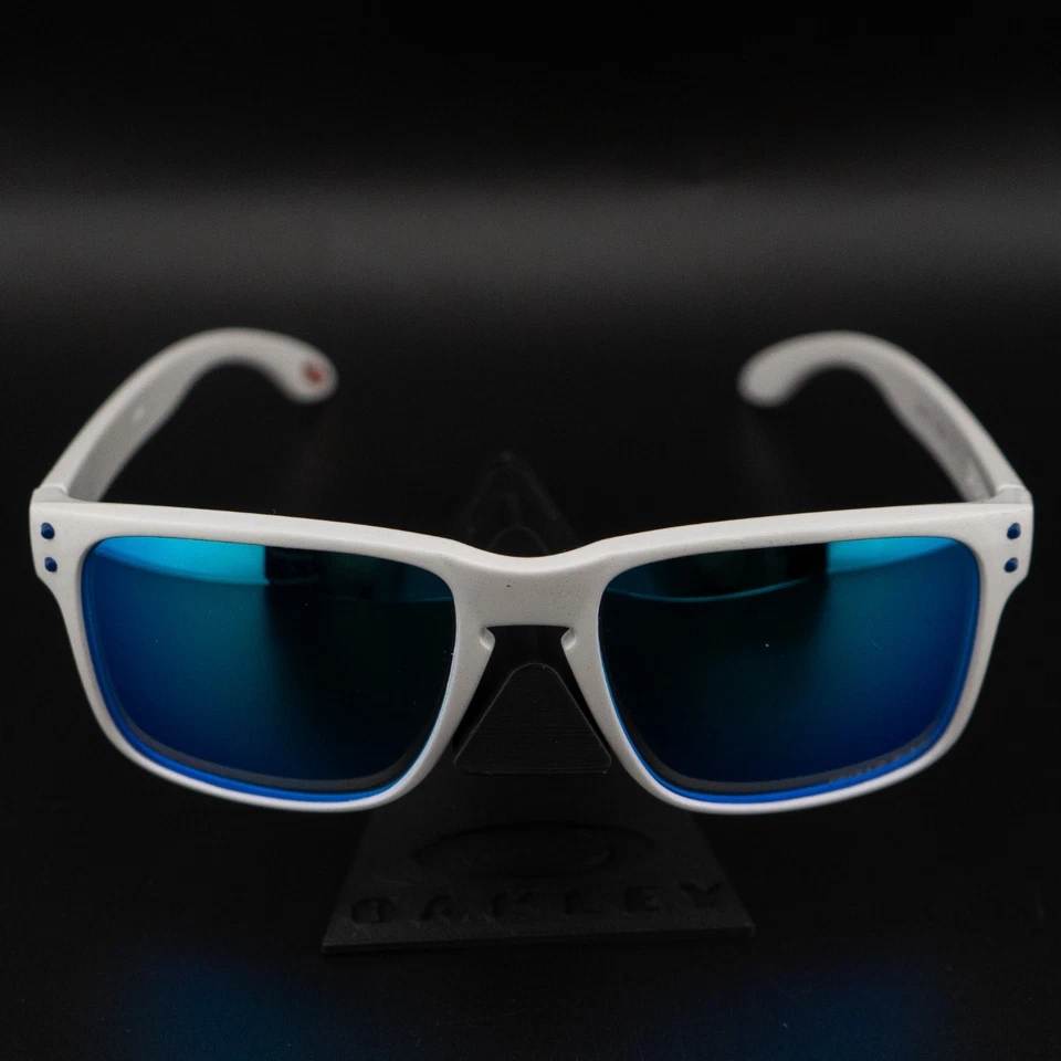 NUEVO Gafas de sol Oakley Holbrook M polarizadas P negras blancas/azules/WB Foto 2 de 4