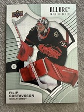 Filip Gustavsson 2021-22 Upper Deck Allure #148 Steel Rookie Parallel RC SSP