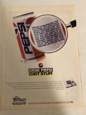 1996 Drink Pepsi Get Stuff Print Ad Advert pa9