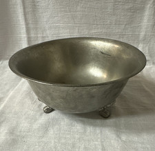 Preisner Tazón con patas de peltre Material de peltre Metalware Tazón para servir