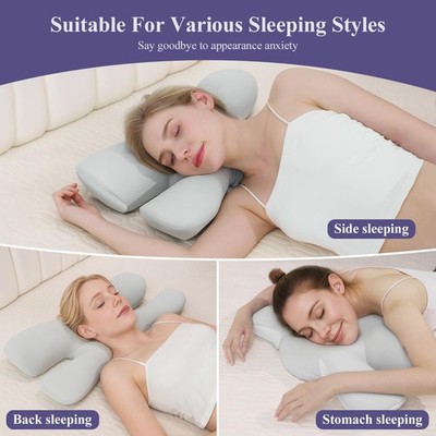 Beauty Face Satin Kissen mit Memory Foam Füllung Bequemes Soft Nap Baumwoll kiss