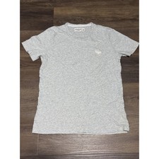 Abercrombie  Fitch Soft A F Tee Size Medium Gray T-Shirt Moose Logo