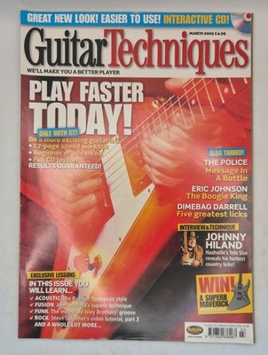 Guitar Techniques Magazine March 2005 Issue 109 Dimebag Darrell (5 Of 5)