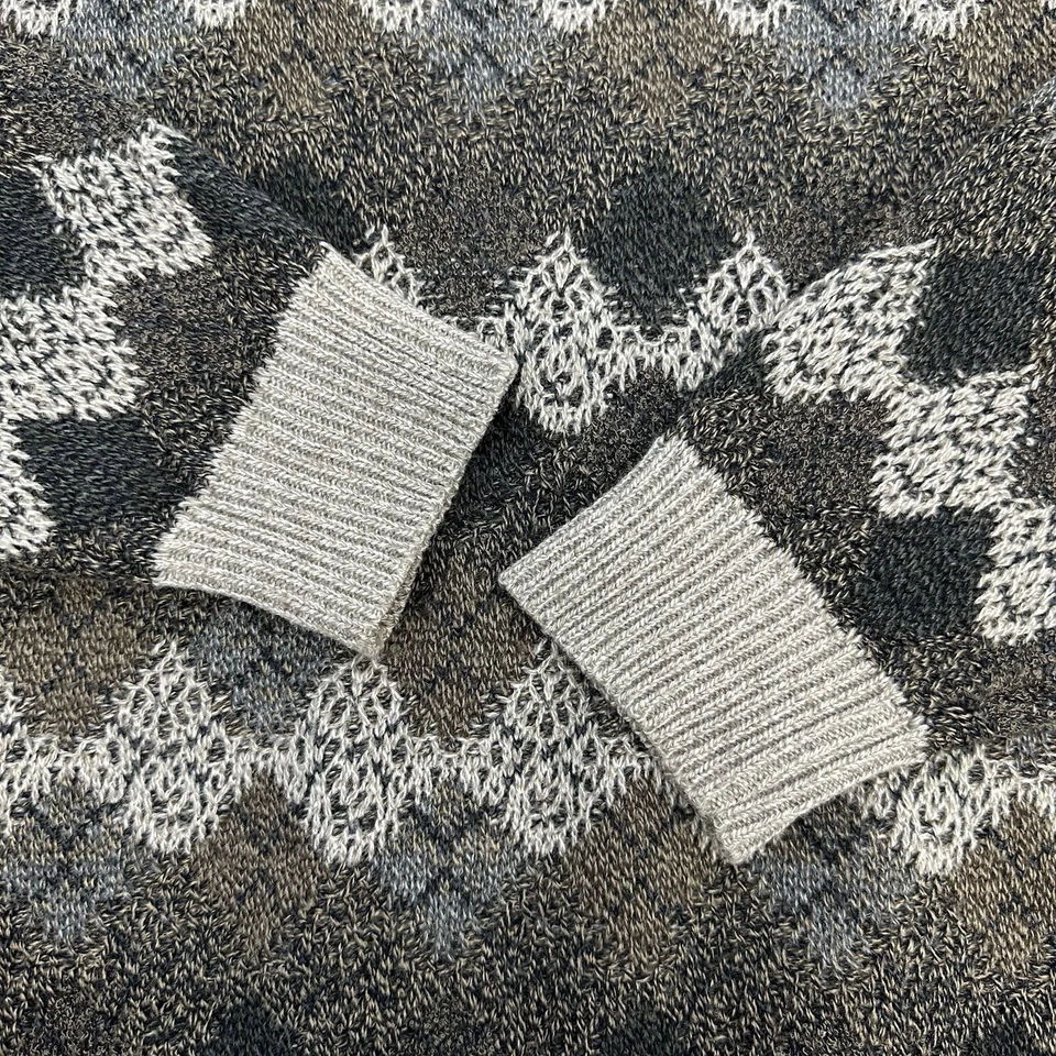 Suéter de Colección Geoffrey Beene Para Hombres Mezcla Acrílica Argyle Tejido Manga Larga M Foto 4 de 4