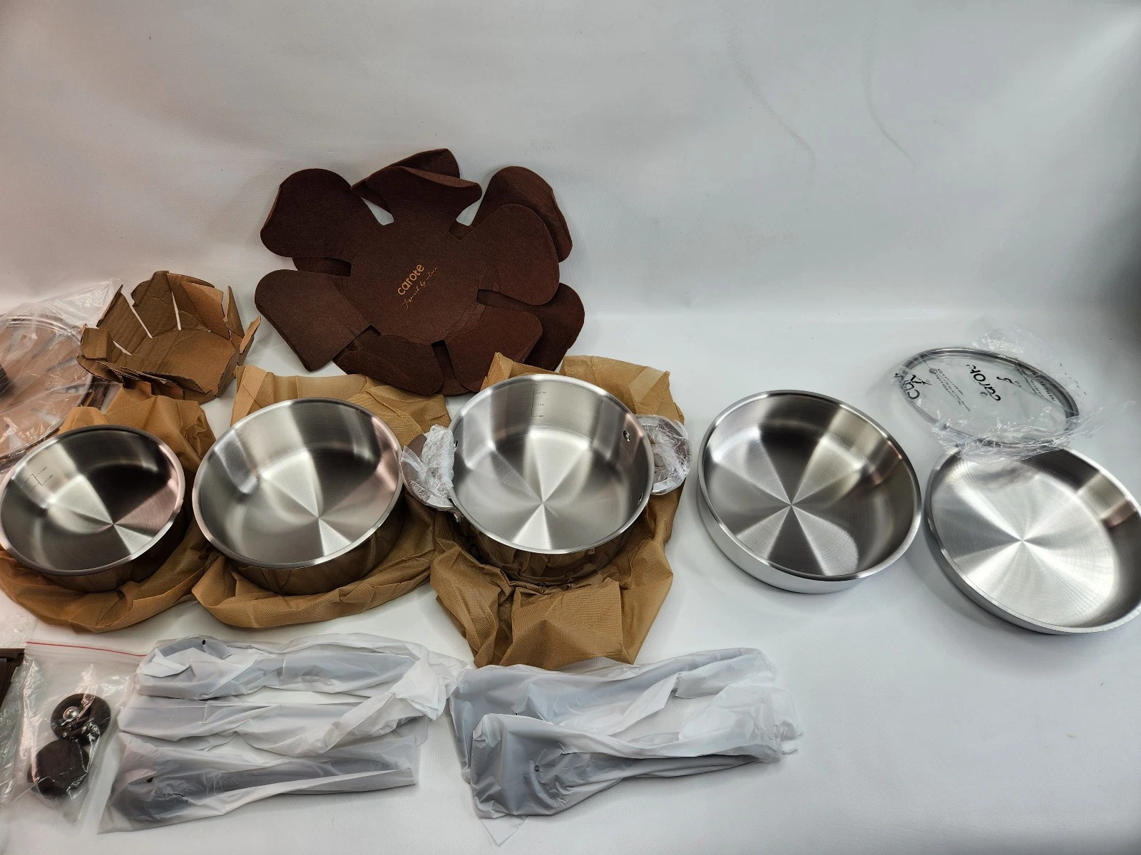 CArote Stainless Steel Cookware Pots and Pans Set 3-PLY Clad
Opens in a new window or tab