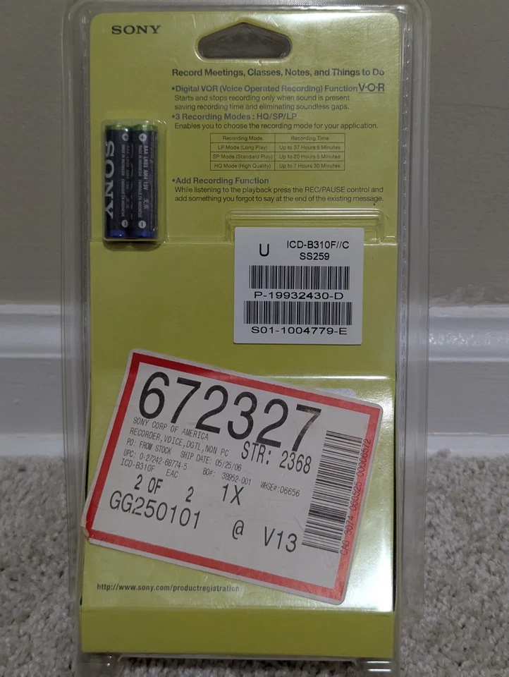 Sony IC Recorder ICD-B310F With Built In FM RADIO. NEW Sealed. Free Shipping. - Image 4 of 4