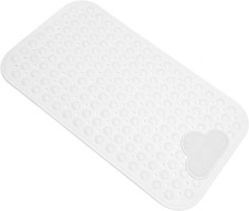 Bath Tub Mat Shower Non Slip Bathtub Mats 28" x 16" Rectangular , White