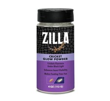 Zilla Cricket Glow Powder Florescent Reptile Calcium for Insectivores 4 oz B26 