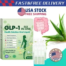 GLP-1 SIX-in-ONE Health Solution Oral Liquid, Advanced Body Care Liquids Drop US