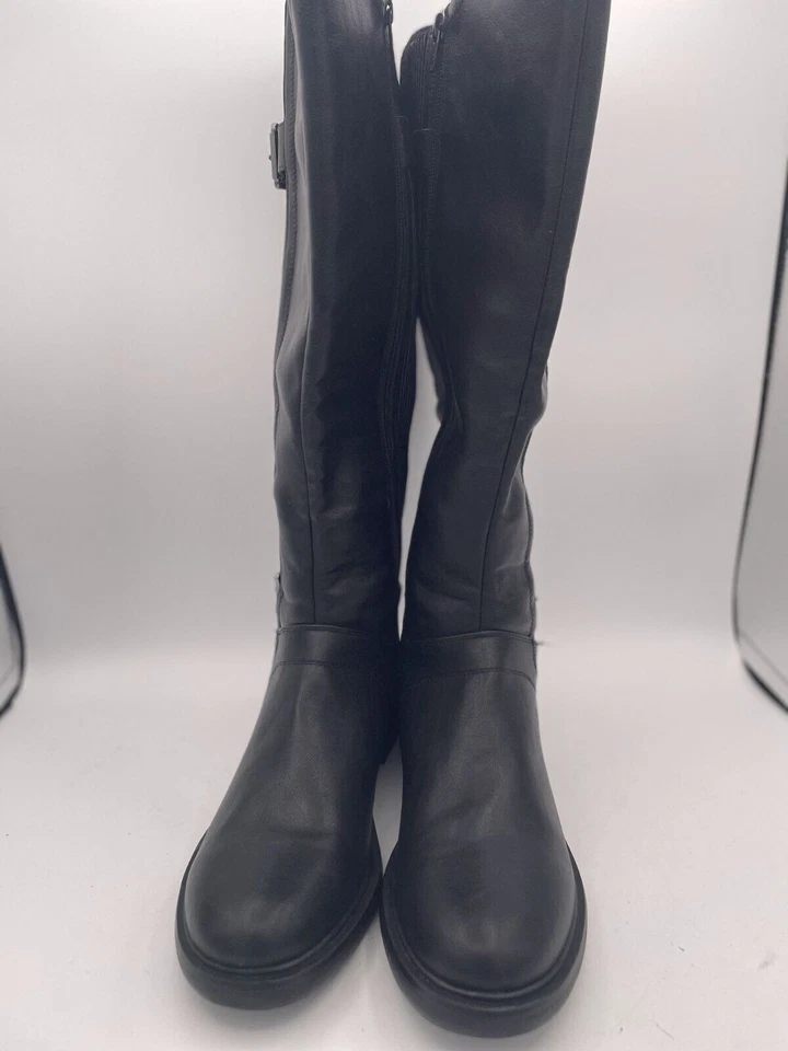 Bota de montar White Mountain Meditate W31662WC hasta la rodilla para mujer talla 10M negra Foto 2 de 4