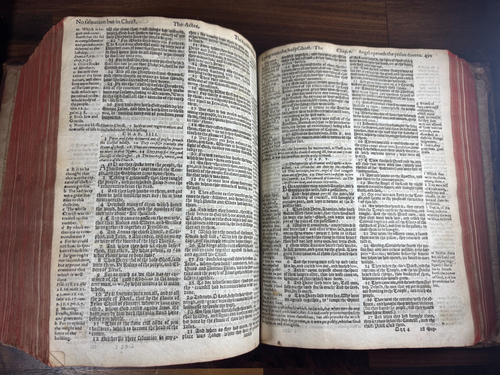 1611 Geneva "Breeches" Bible 1611 OT, 1610 NT, Apocrypha, WBOP Included - Picture 13 of 20