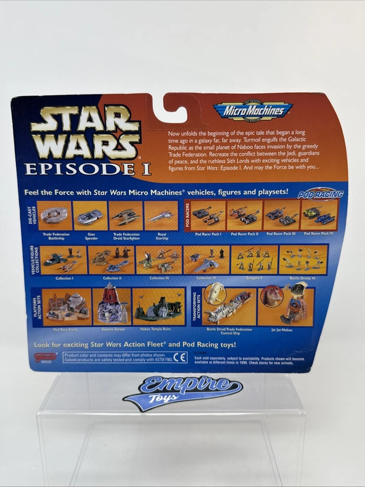 Episode 1 Collection IV Star Wars Micro Machines Galoob 1999 lacrado - Imagem 3 de 4