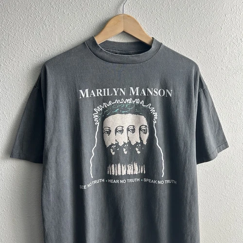 Vintage Marilyn Manson Believe Tour Shirt Adult Size XL Giant Tag