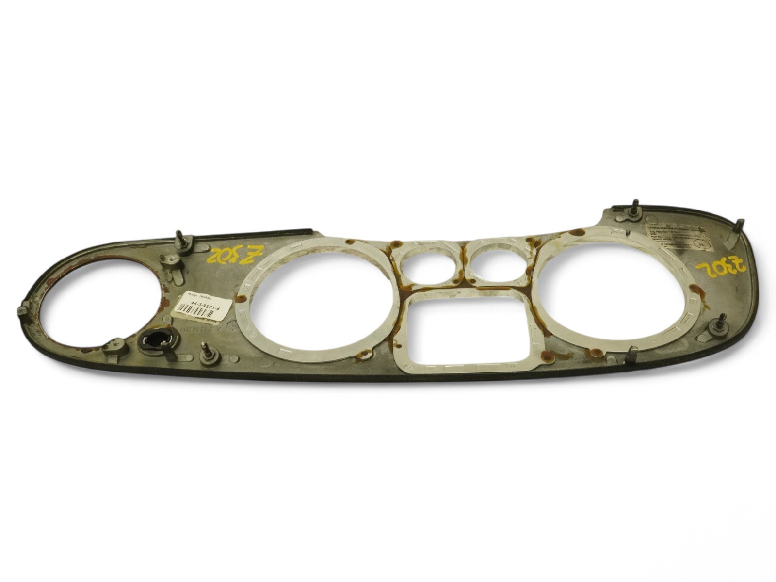 03-12 Bentley Continental GT GTC Instrument Cluster Vent Trim 44395216 OEM