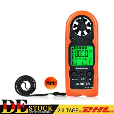 Digitaler LCD Luft Windgeschwindigkeit Anemometer / Thermometer Tester Messgerät