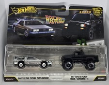 Hot Wheels Car Culture Back to the Future Time Machine And 1987 Toyota Pickup