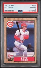 1987 Topps Pete Rose #200 PSA 8 NM-MT Cincinnati Reds 